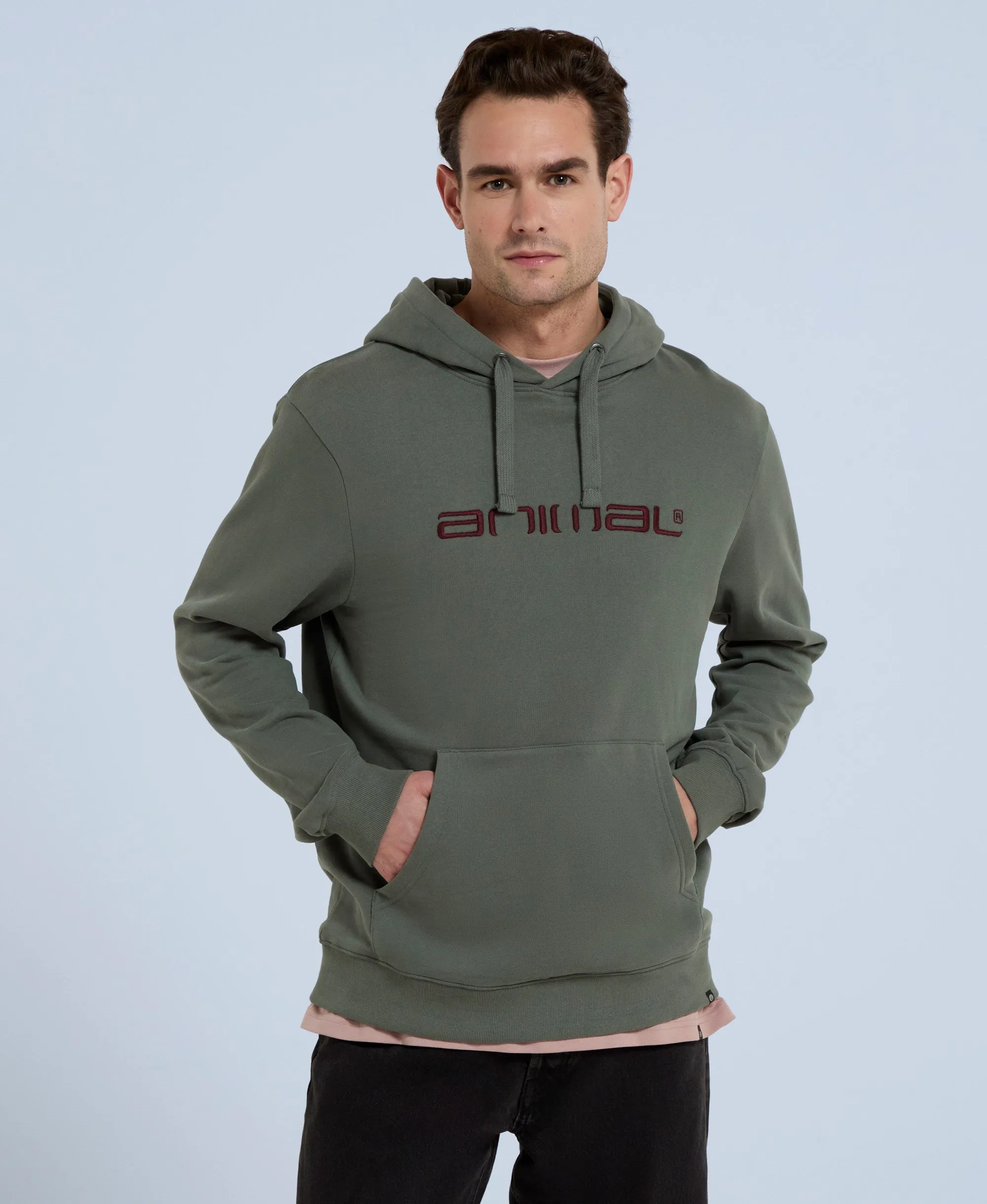 Driver Mens Logo Hoodie - Khaki