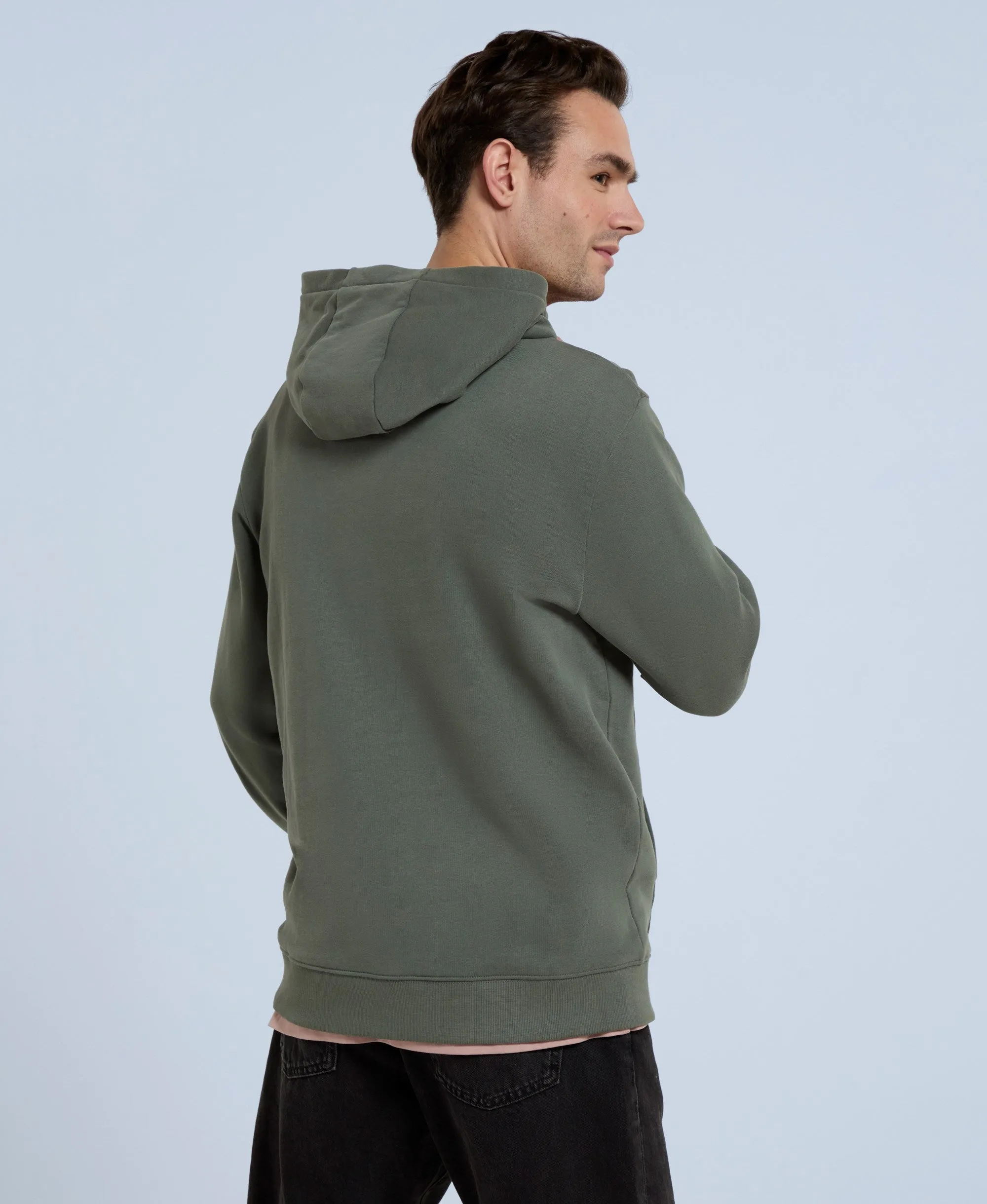 Driver Mens Logo Hoodie - Khaki