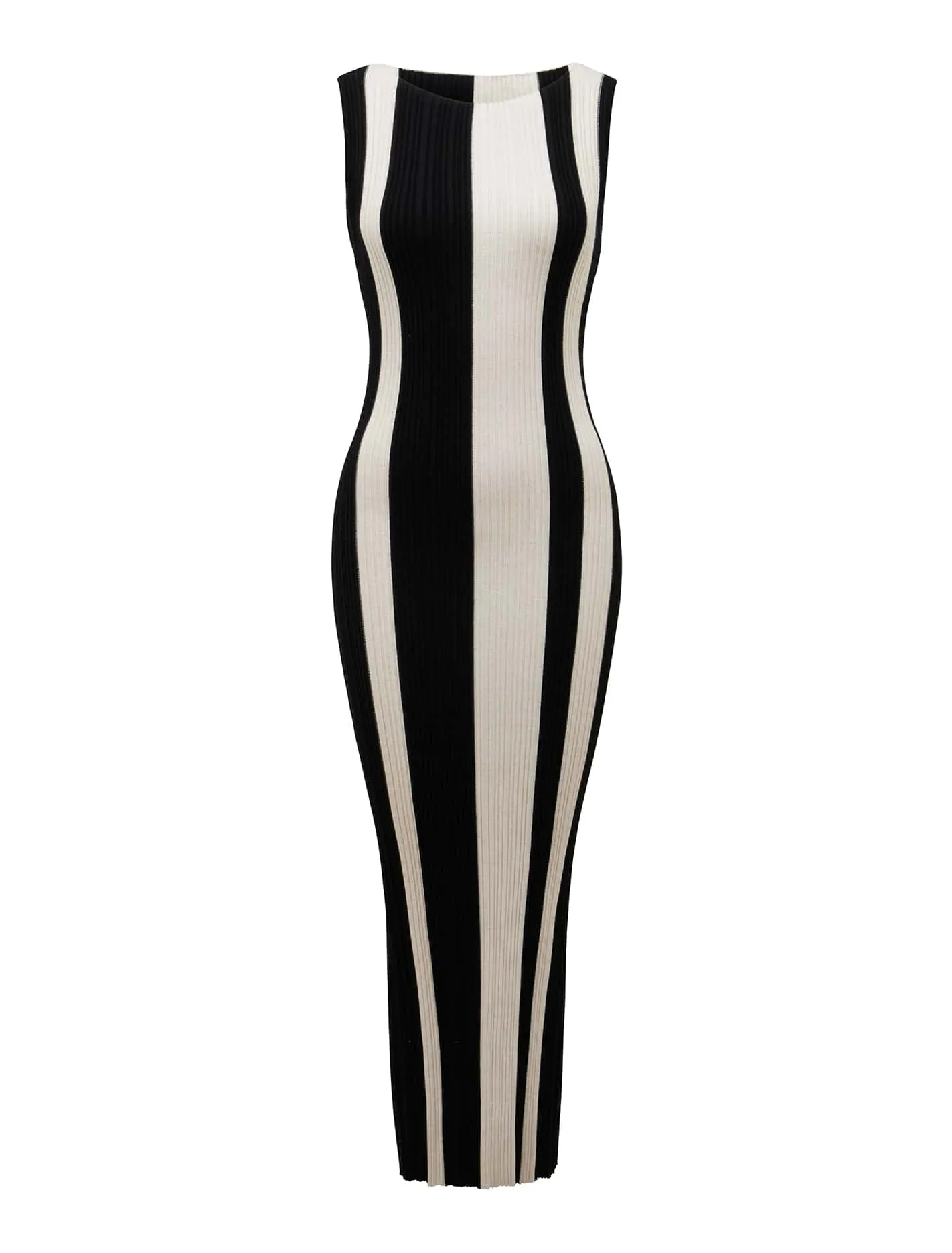 Emmie Vertical Striped Midi Dress