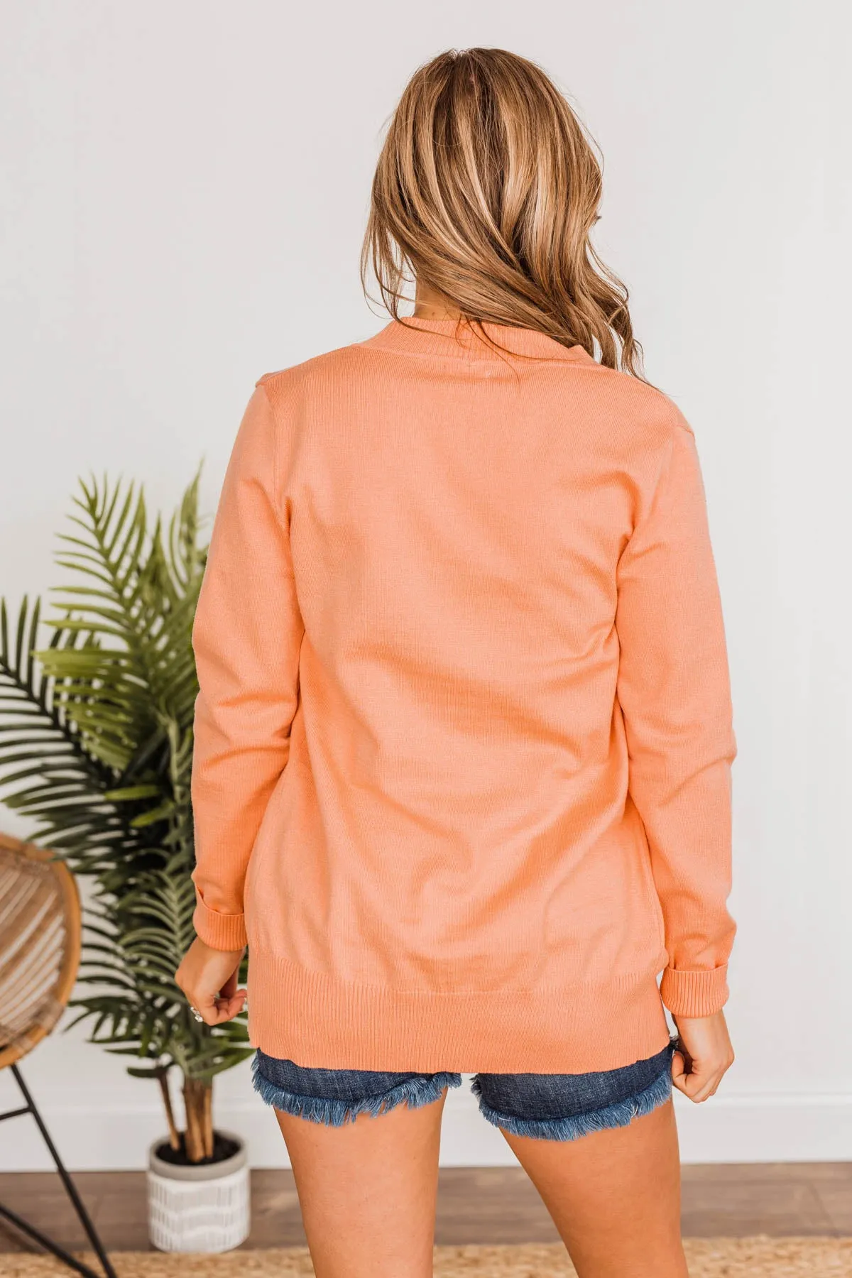 Fading Skylines Pocket Cardigan- Sherbet