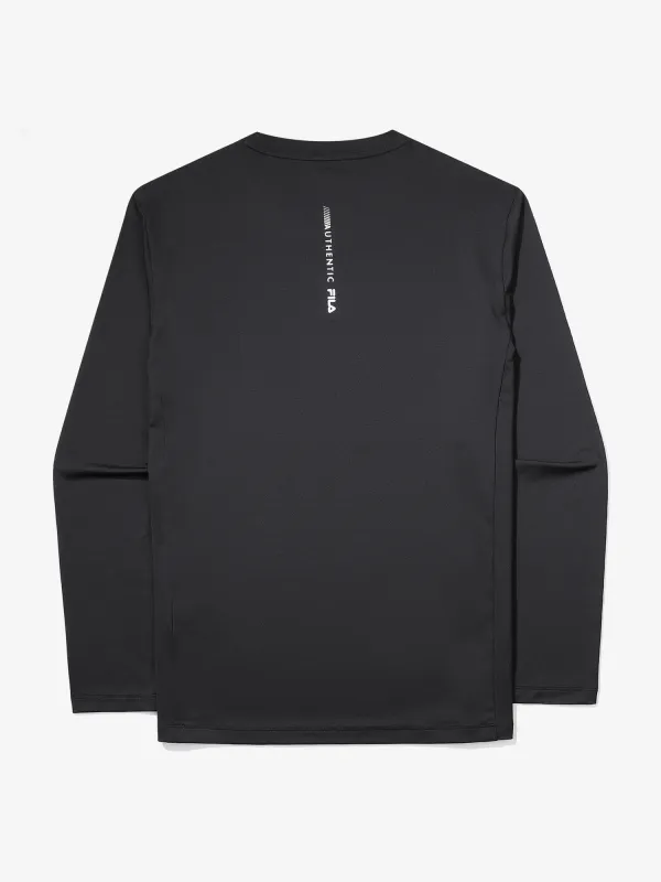 FILA  |Street Style Long Sleeves Plain Long Sleeve T-shirt Logo