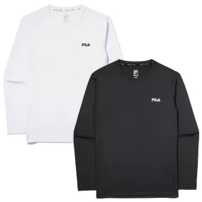 FILA  |Street Style Long Sleeves Plain Long Sleeve T-shirt Logo