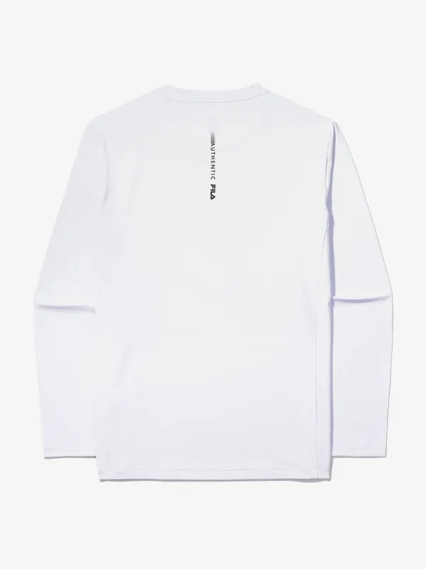 FILA  |Street Style Long Sleeves Plain Long Sleeve T-shirt Logo