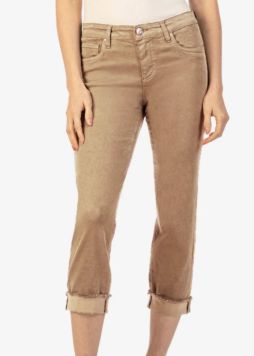 FINAL SALE - Kut Amy Cappucino Crop Jeans