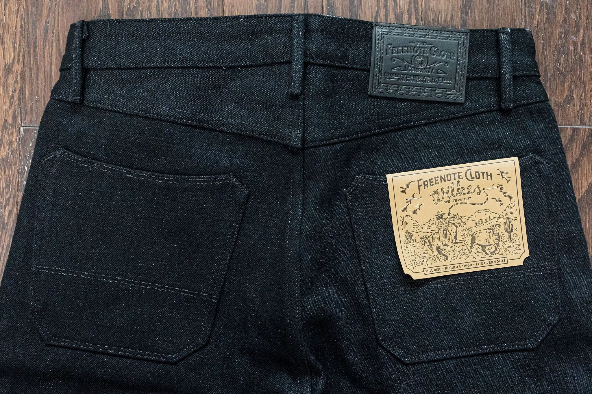 Freenote Cloth Wilkes - 17oz Black Slub