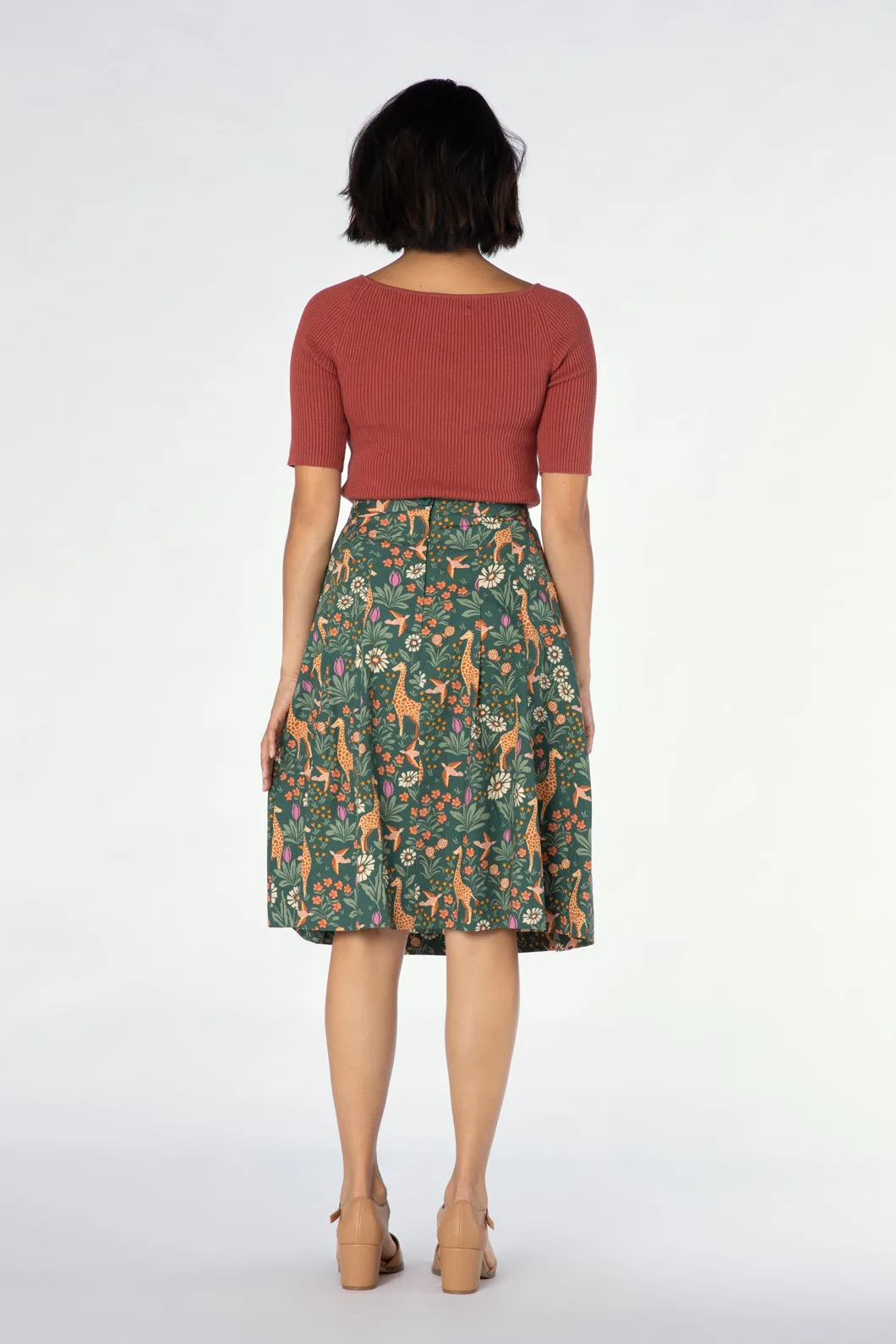 Giraffe & Flower Skirt