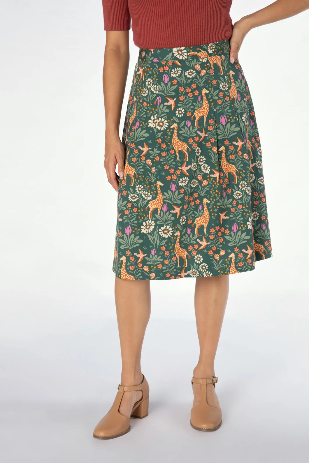 Giraffe & Flower Skirt