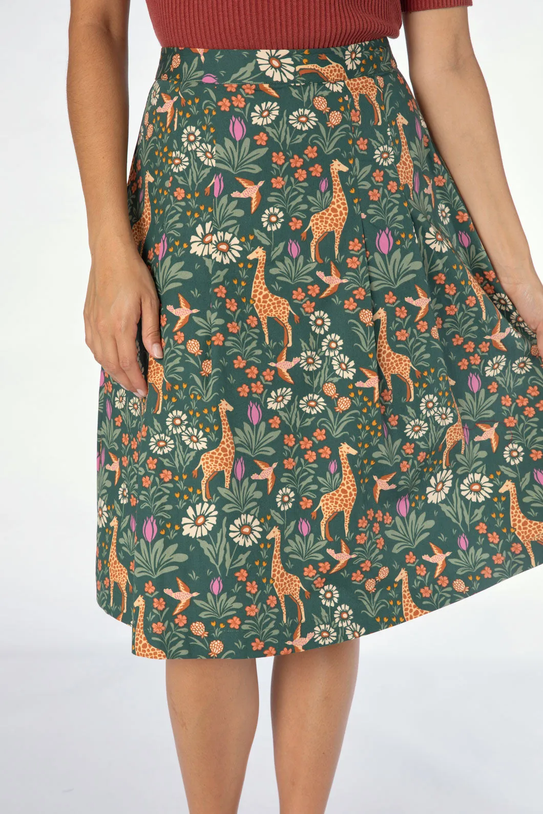 Giraffe & Flower Skirt