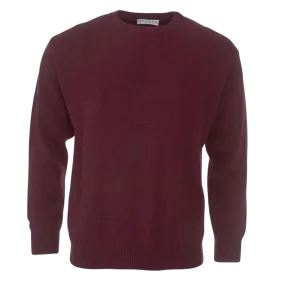 Golding Lambswool Crew Neck Sweater in Burgundy