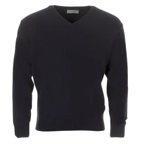 Golding Lambswool V-Neck Sweater in Navy