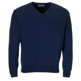 Golding Lambswool V-Neck Sweater in Royal