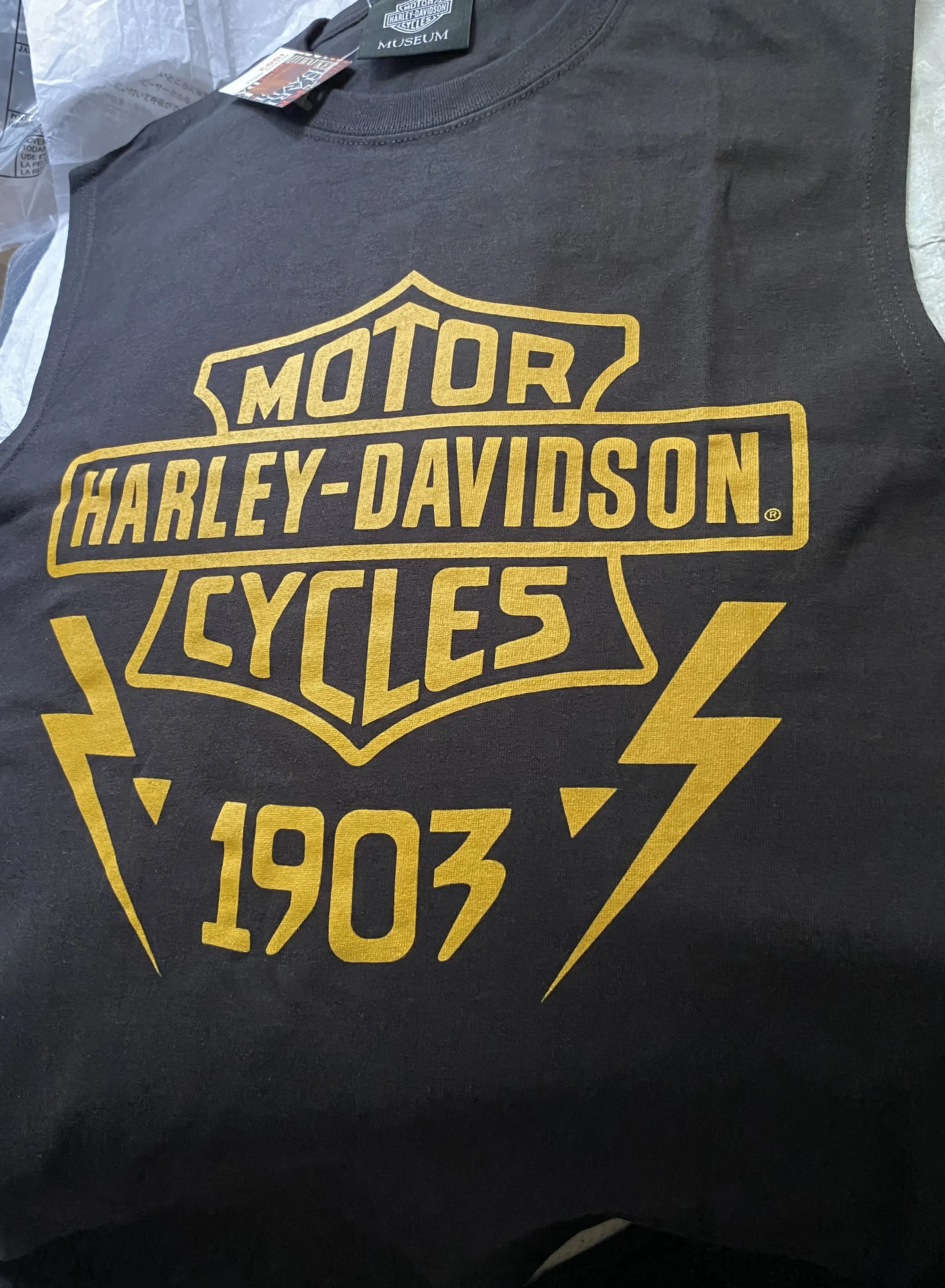 Harley Davidson  |Crew Neck Pullovers Unisex Sleeveless Street Style Plain