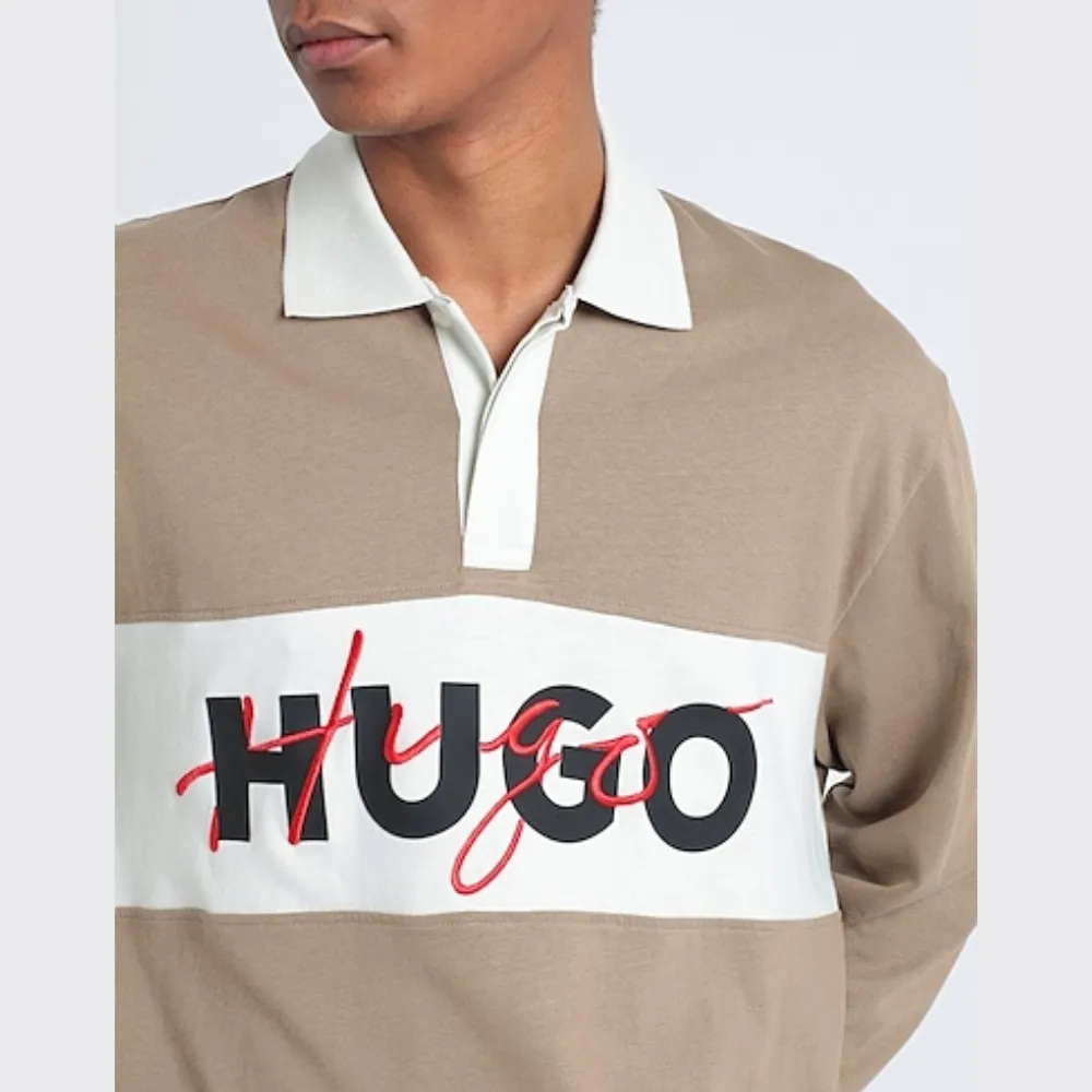 Hugo Boss  |Unisex Street Style Long Sleeves Plain Cotton Short Sleeves