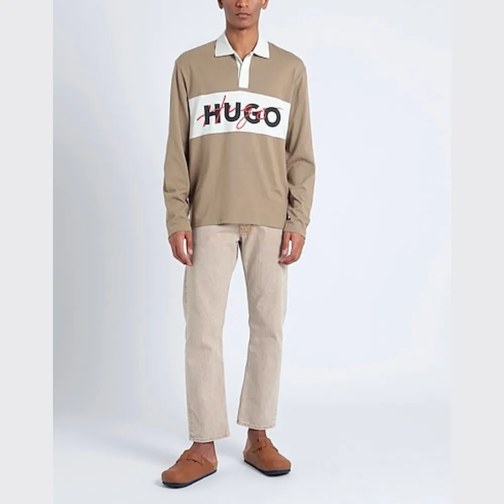 Hugo Boss  |Unisex Street Style Long Sleeves Plain Cotton Short Sleeves