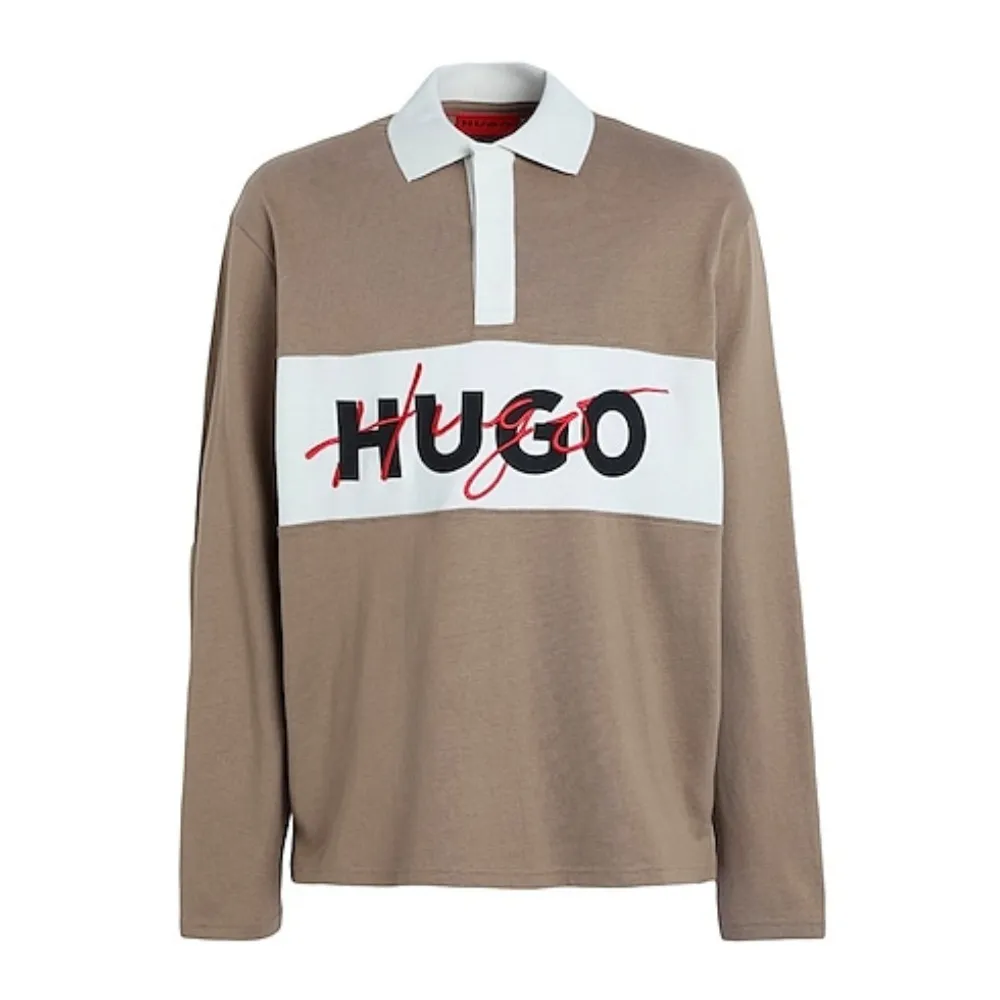 Hugo Boss  |Unisex Street Style Long Sleeves Plain Cotton Short Sleeves