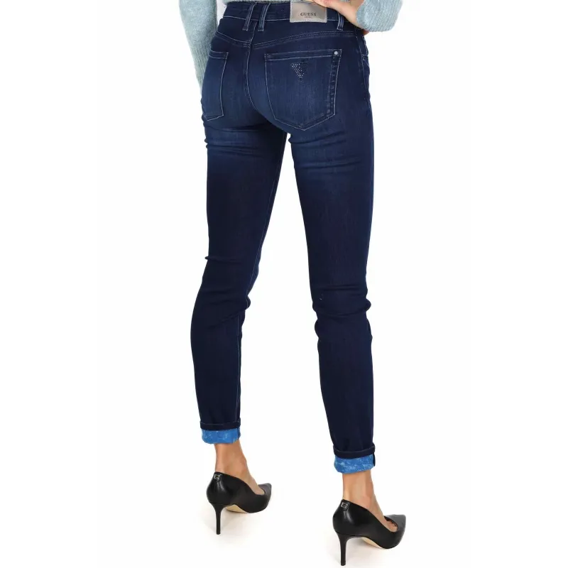 JEANS SKINNY IN DENIM SUPER STRETCH, BLU