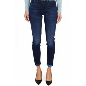 JEANS SKINNY IN DENIM SUPER STRETCH, BLU