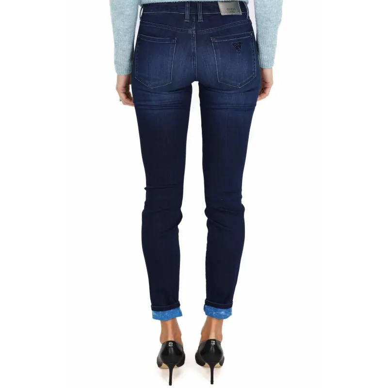 JEANS SKINNY IN DENIM SUPER STRETCH, BLU