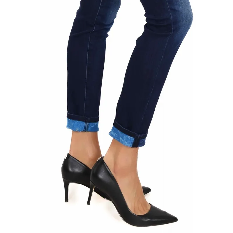 JEANS SKINNY IN DENIM SUPER STRETCH, BLU