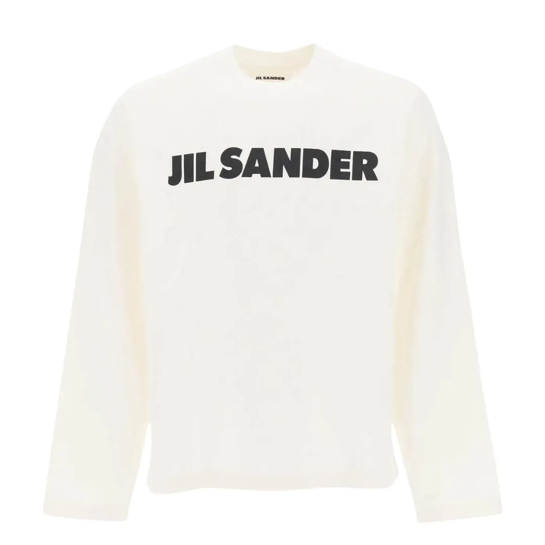 Jil Sander  |Crew Neck Long Sleeves Plain Long Sleeve T-shirt Logo