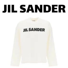 Jil Sander  |Crew Neck Long Sleeves Plain Long Sleeve T-shirt Logo