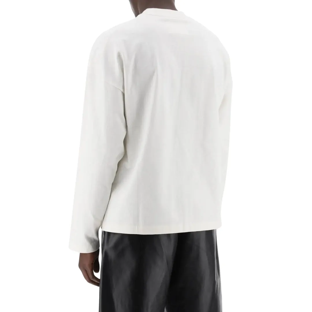 Jil Sander  |Crew Neck Long Sleeves Plain Long Sleeve T-shirt Logo