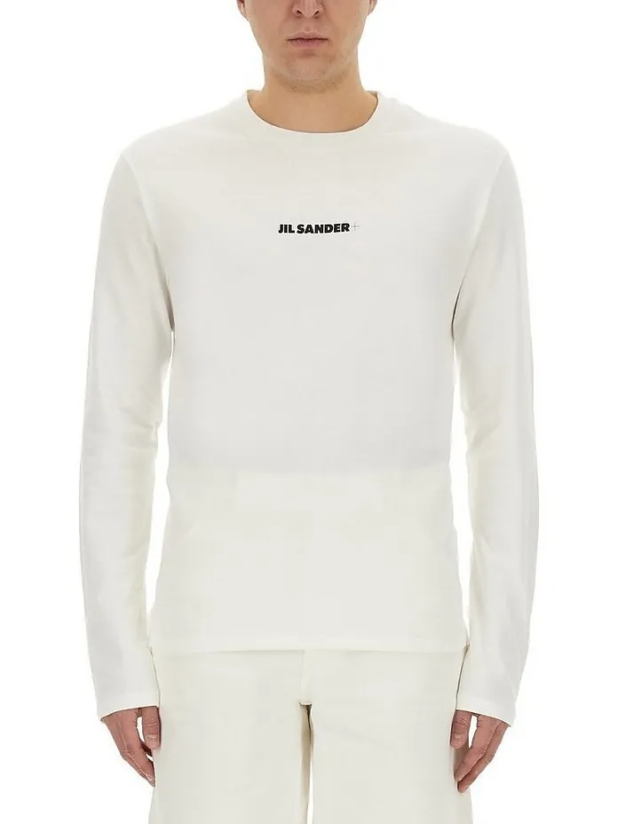 Jil Sander  |Crew Neck Unisex Long Sleeves Plain Cotton Oversized