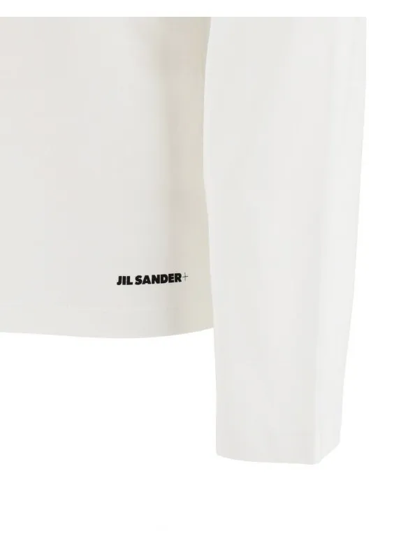 Jil Sander  |Street Style Long Sleeves Cotton Long Sleeve T-shirt Logo