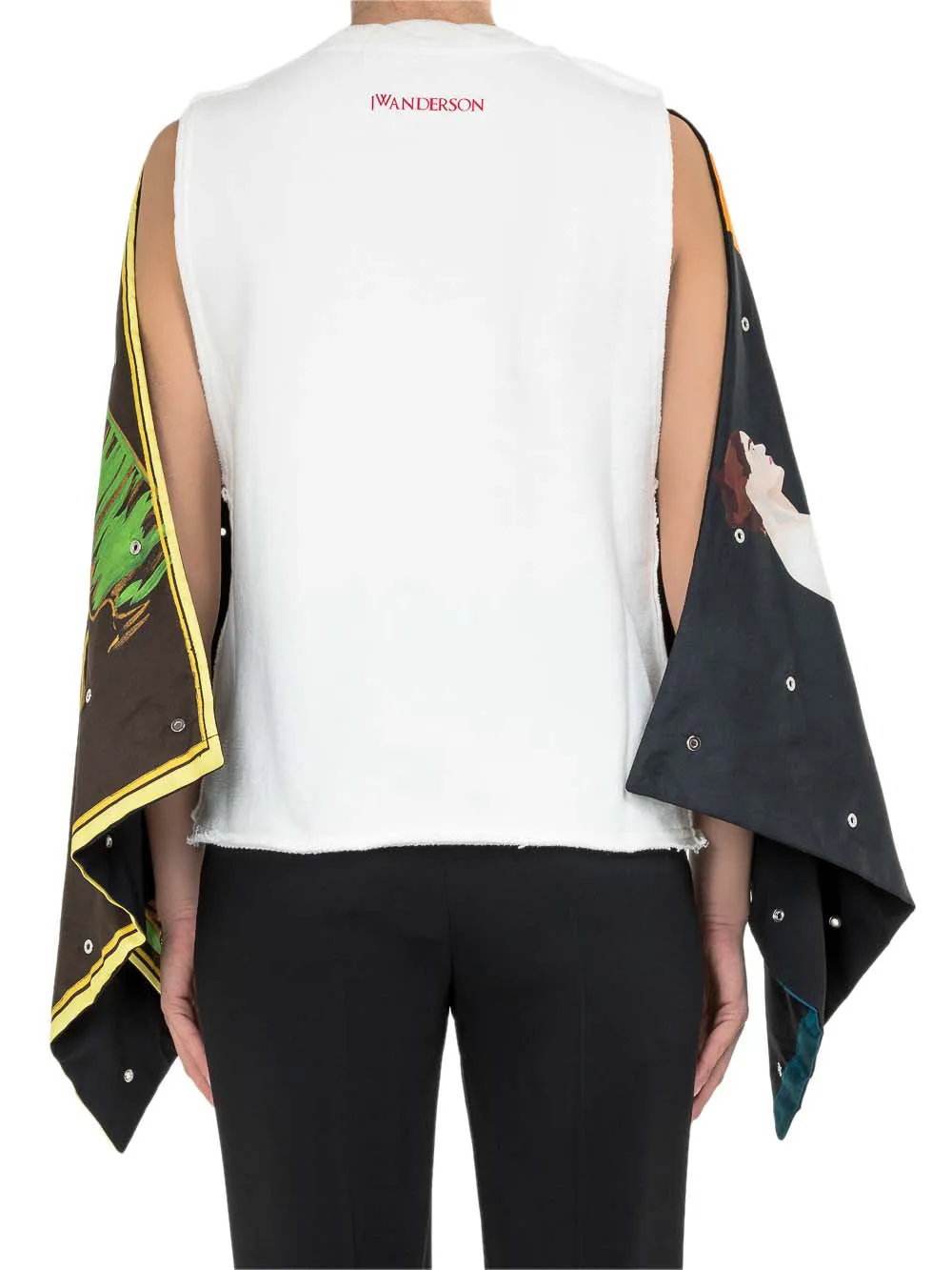 JW Anderson Scarf-Sleeve Detailed Tank Top