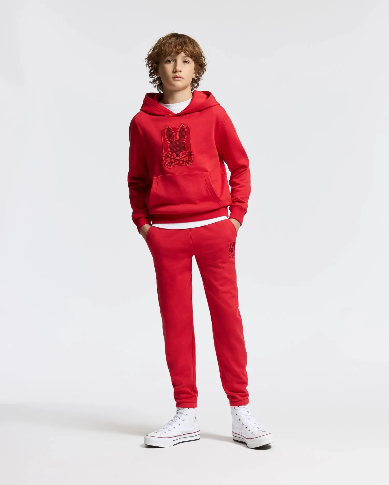 KIDS PIERCE ESSENTIAL FRENCH TERRY HOODIE - B0H135E200