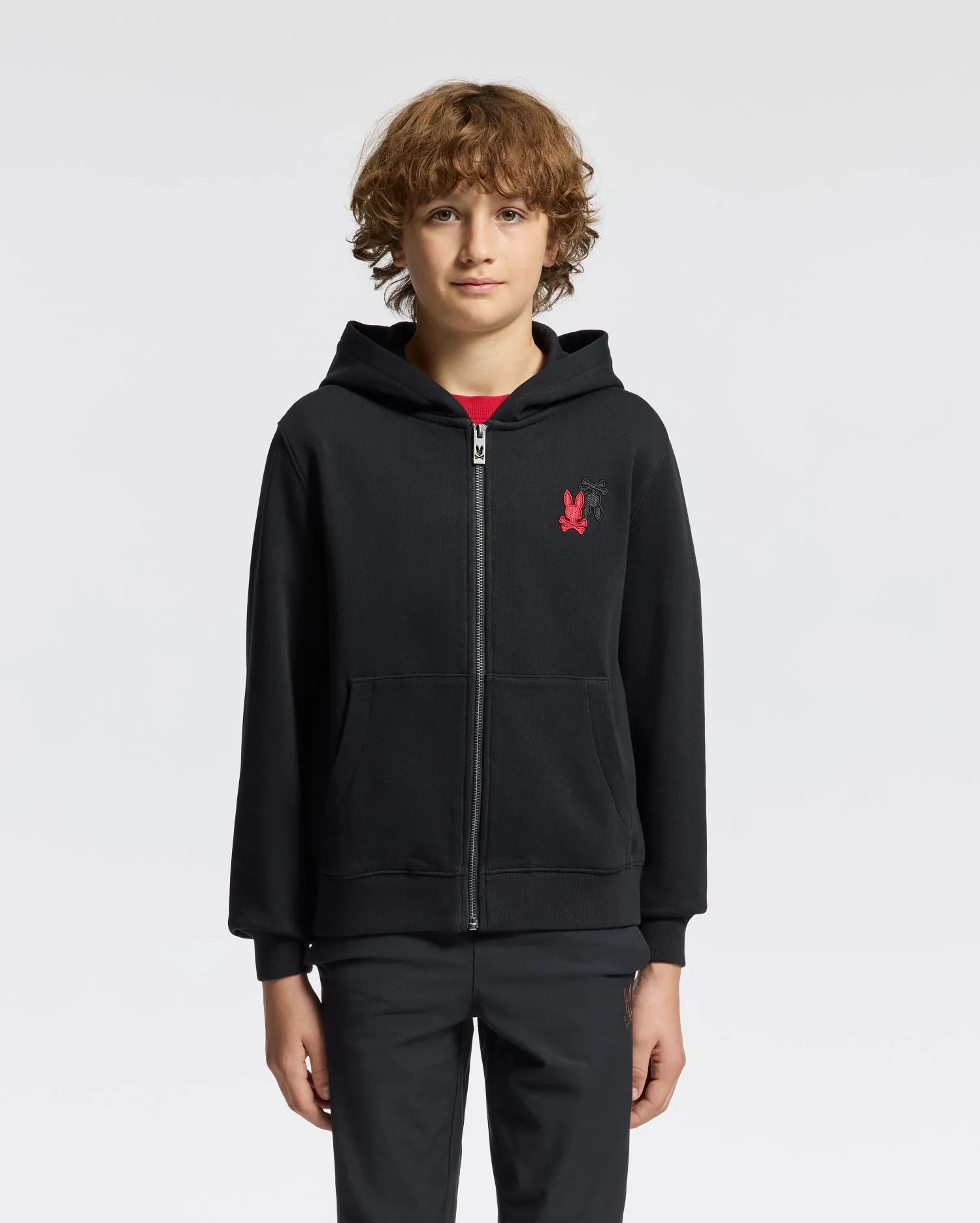 KIDS PIERCE ESSENTIAL FRENCH TERRY ZIP HOODIE - B0H269E200