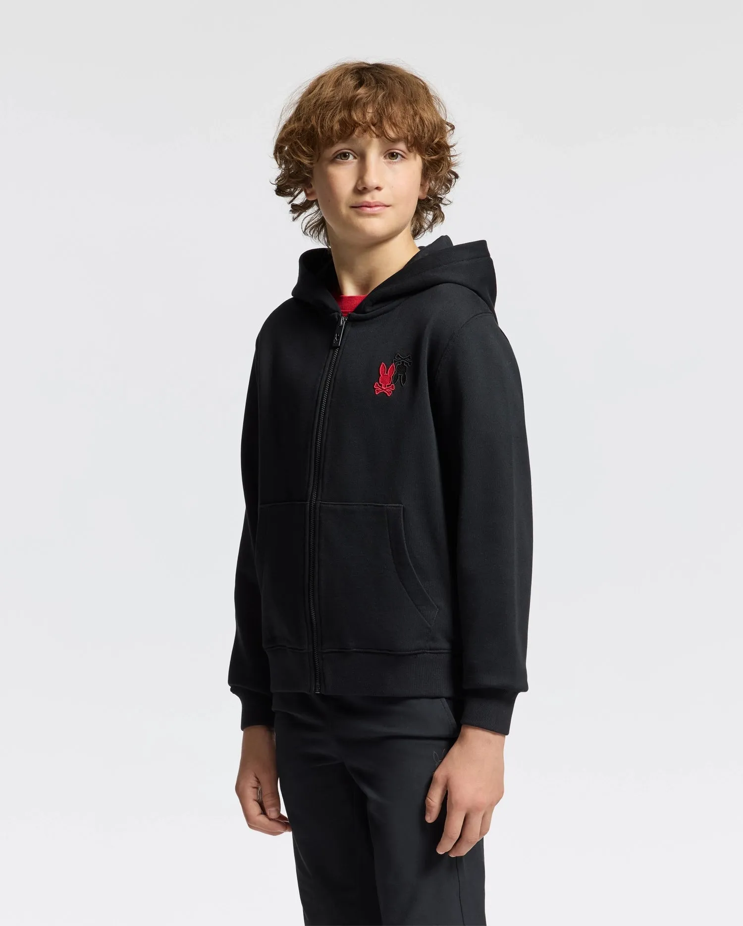 KIDS PIERCE ESSENTIAL FRENCH TERRY ZIP HOODIE - B0H269E200