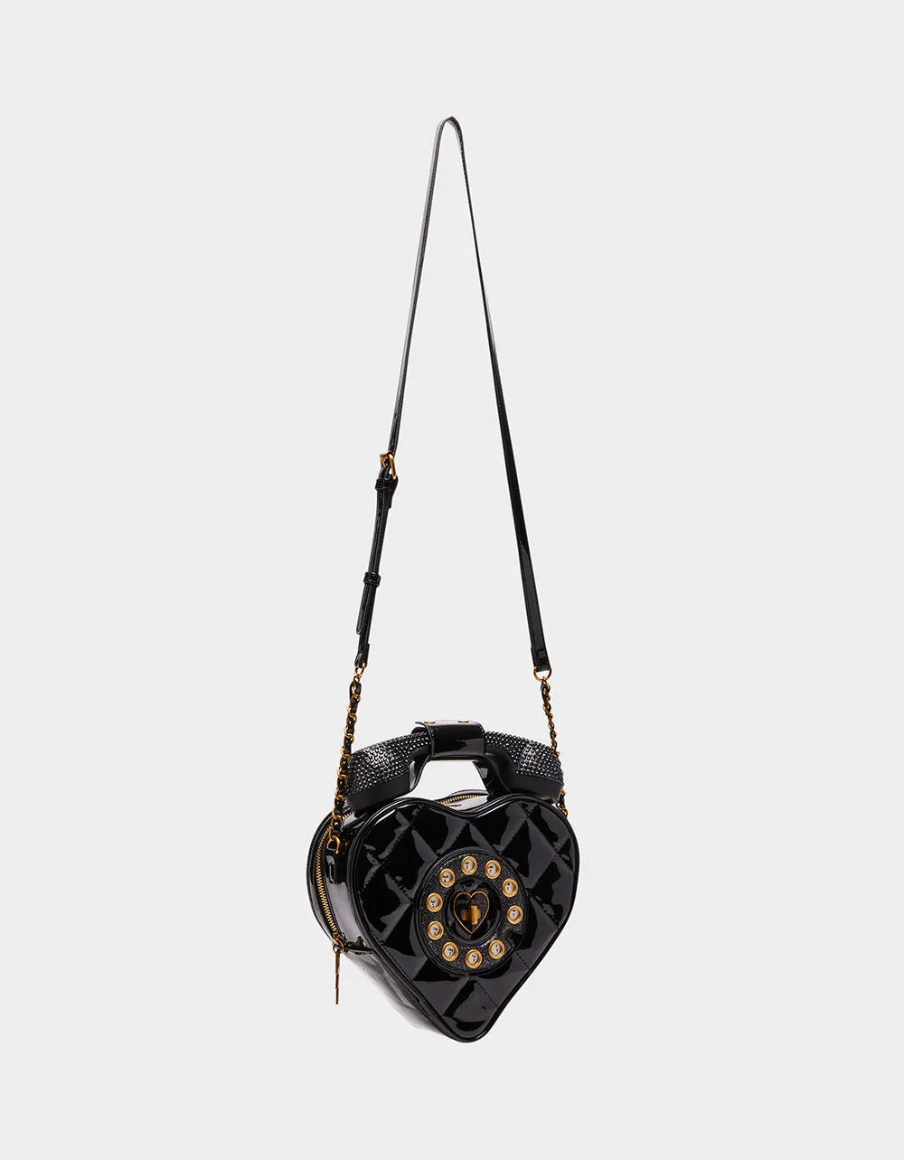 KITSCH PHONE TAG CROSSBODY BLACK