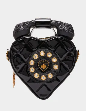 KITSCH PHONE TAG CROSSBODY BLACK