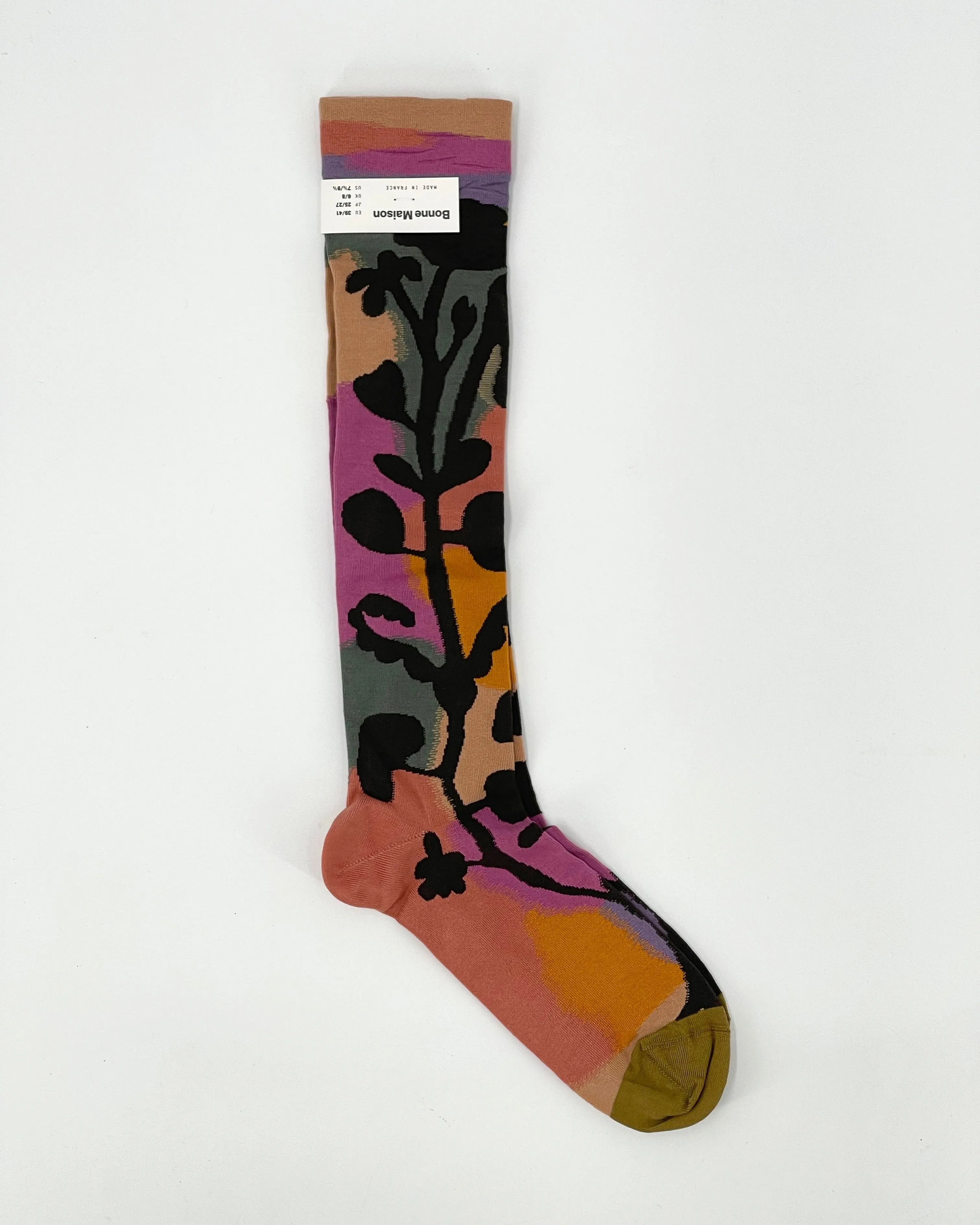 Knee-High Cotton Blend Socks