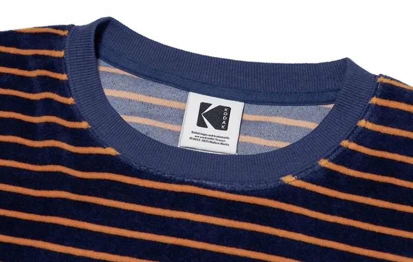 KODAK  |Stripes Unisex Street Style Long Sleeves Cotton