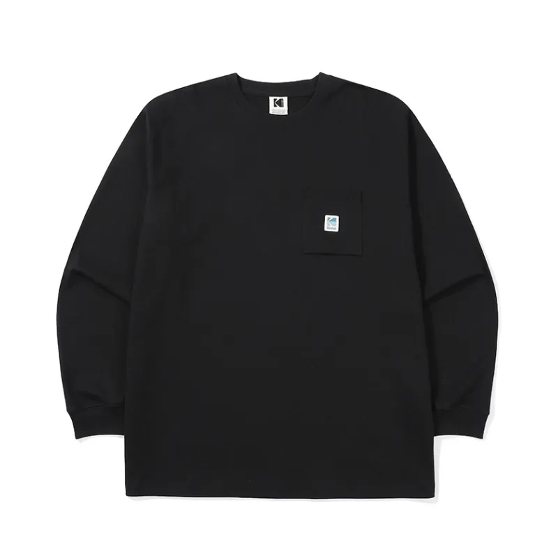 KODAK  |Unisex Street Style Long Sleeves Plain Cotton