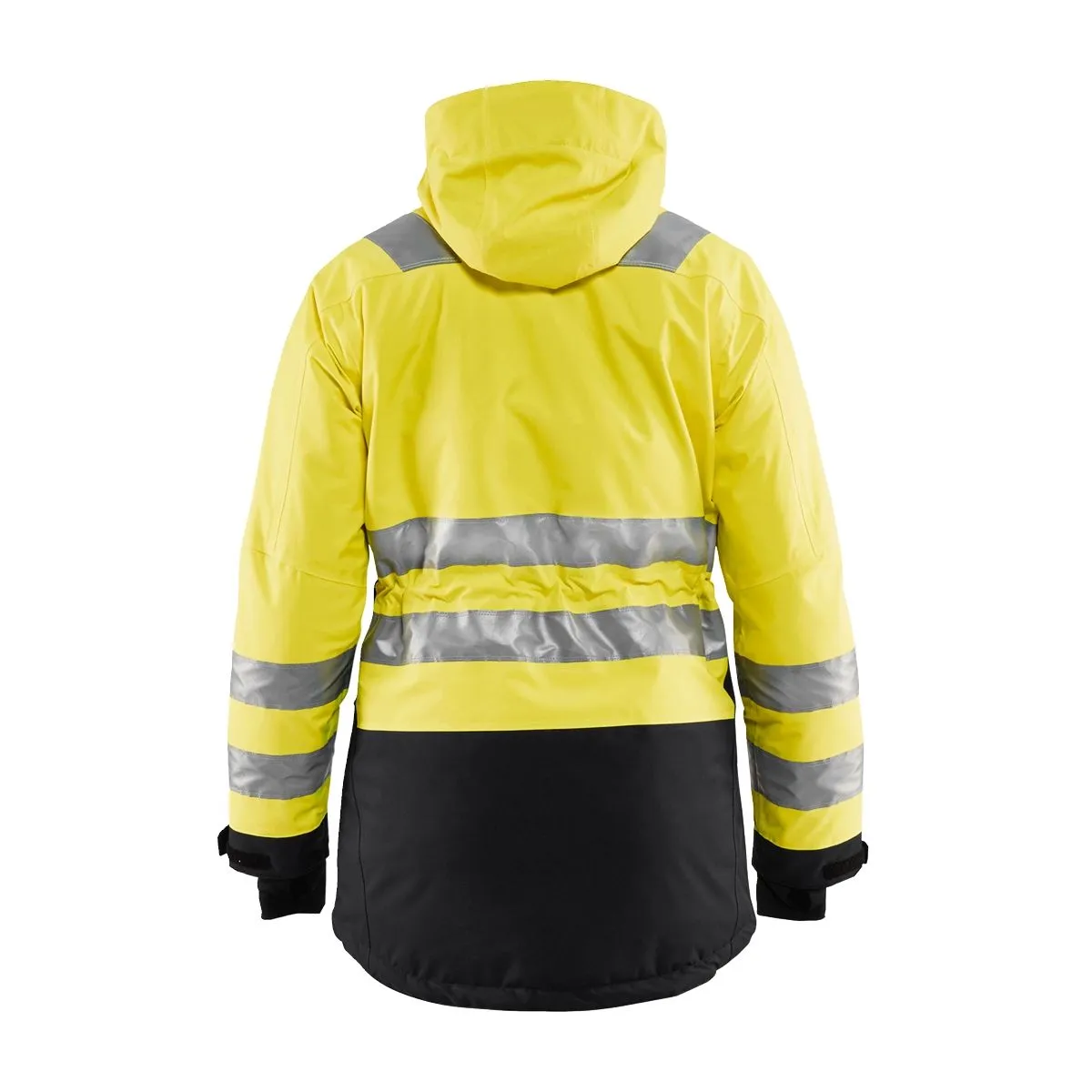 Ladies High Vis Winter Parka 4472 High Vis Geel/Marineblauw - Blåkl&