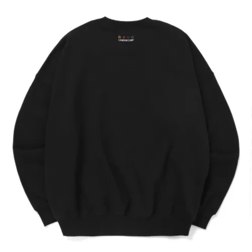 LAMODECHIEF  |Unisex Street Style Long Sleeves Logo Sweatshirts