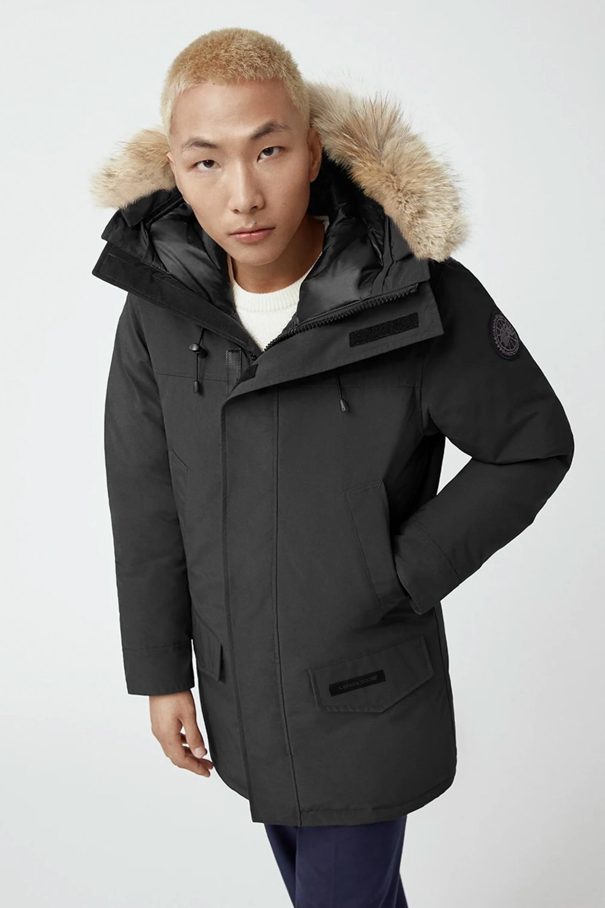 Langford Parka Fusion Fit Black Label With Fur Black