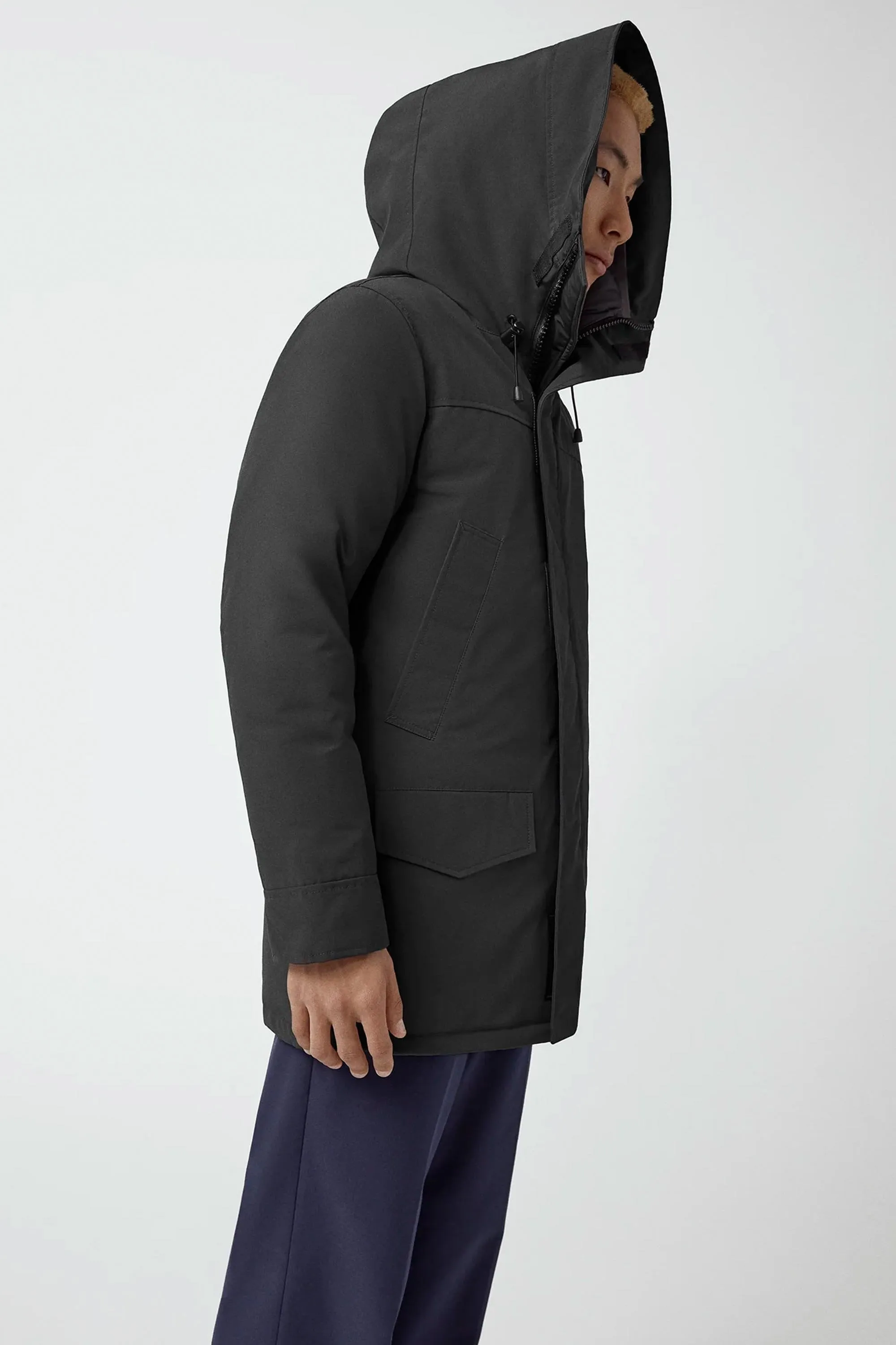 Langford Parka Fusion Fit Black Label With Fur Black