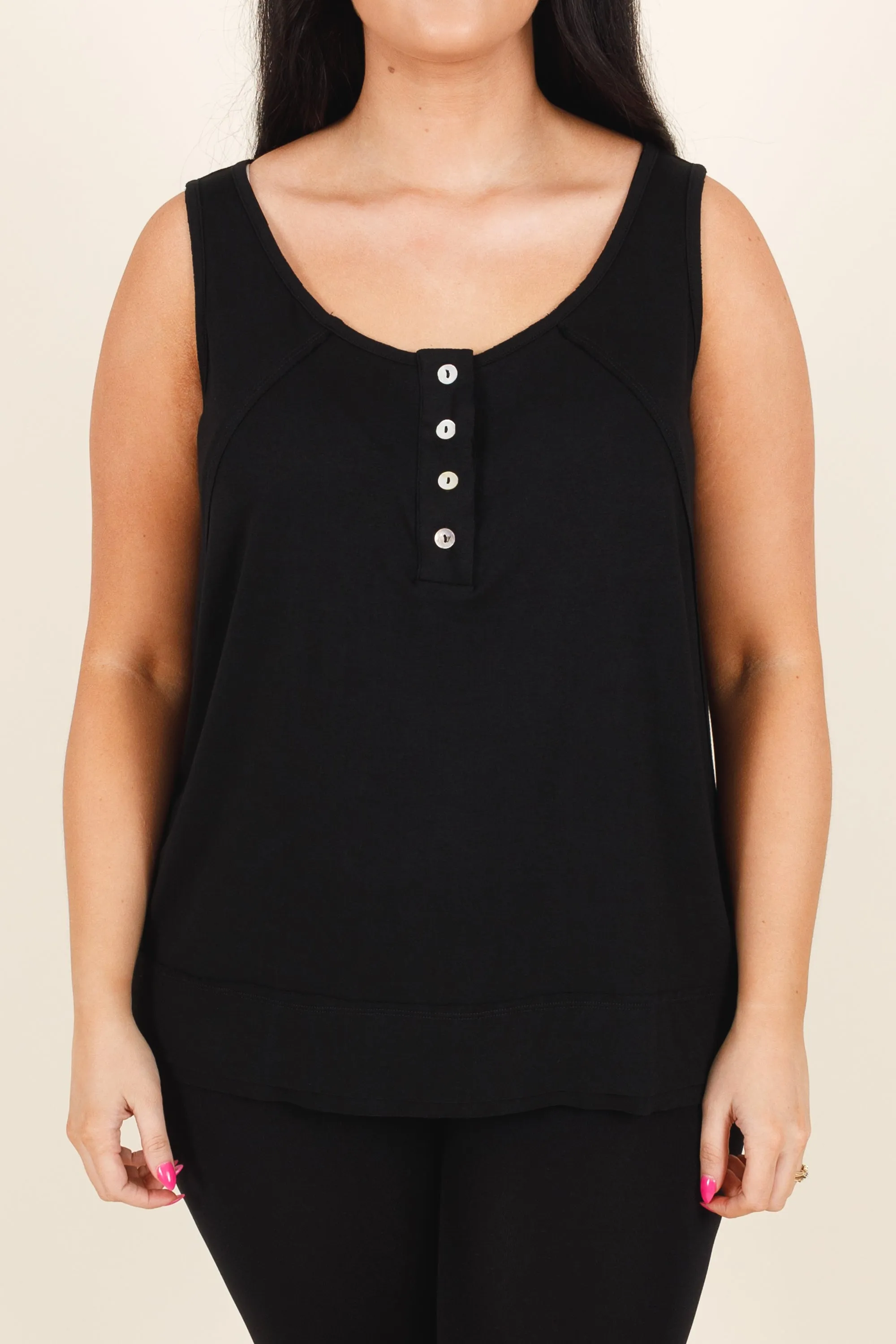 Layers Of Joy Tank, Black