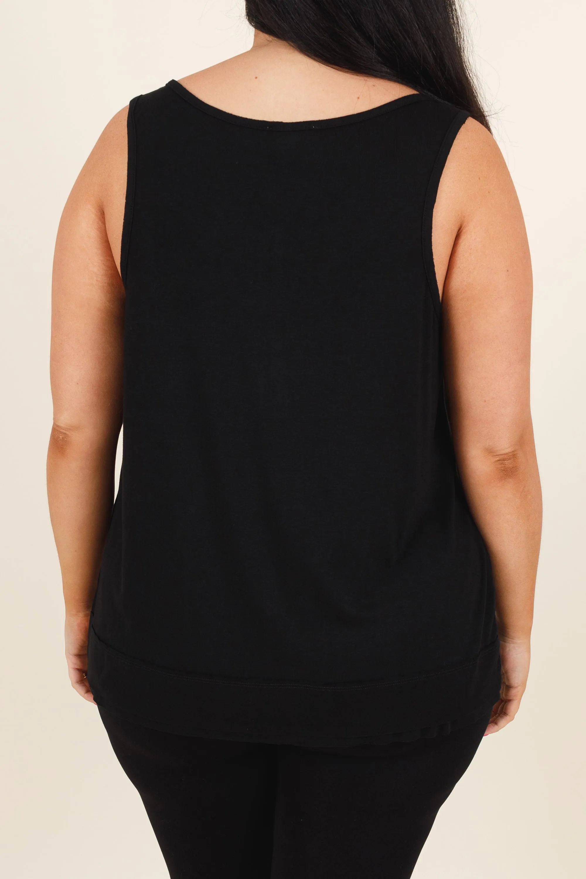 Layers Of Joy Tank, Black