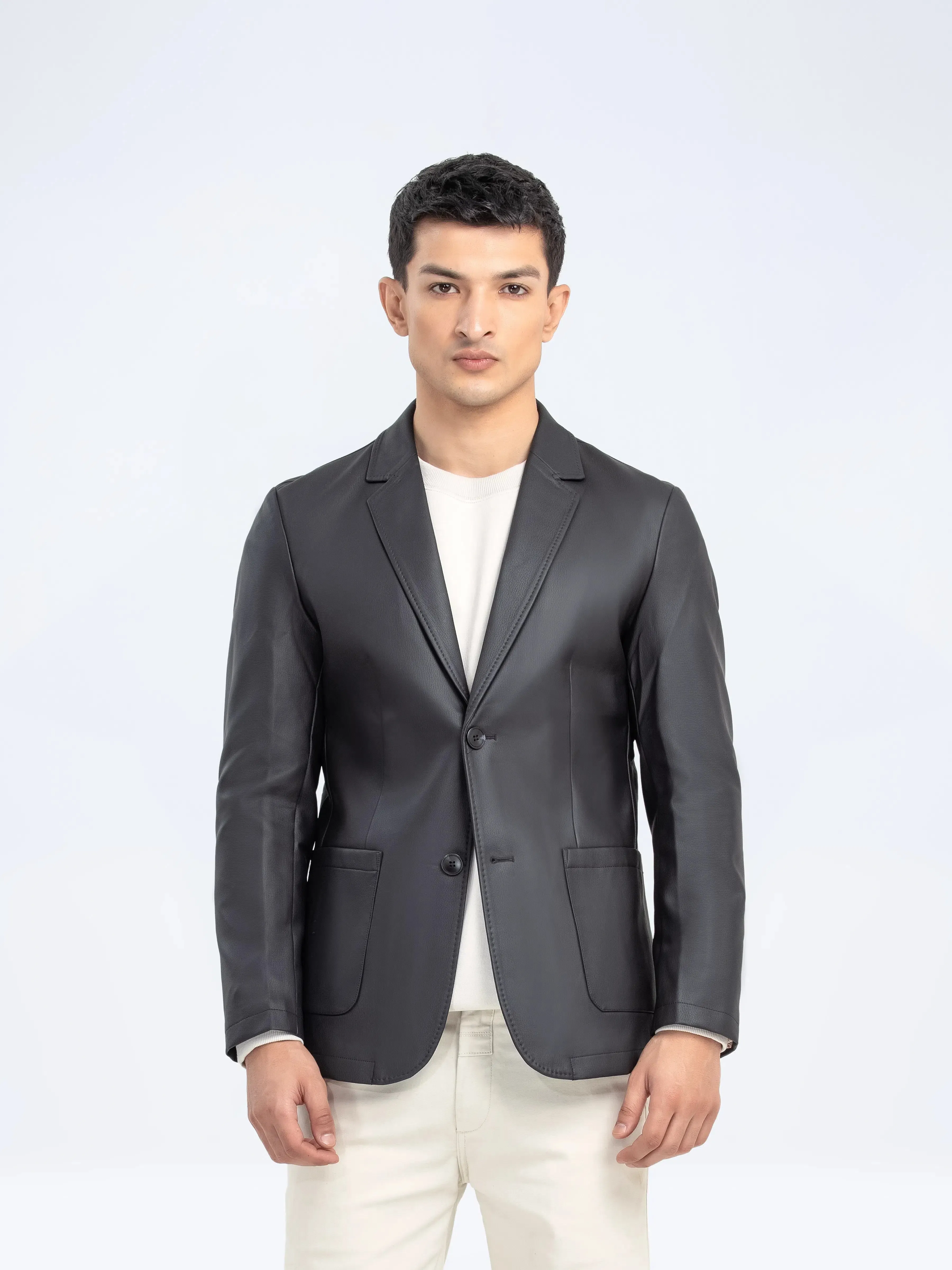 Leatherite Blazer - FMTB24-024