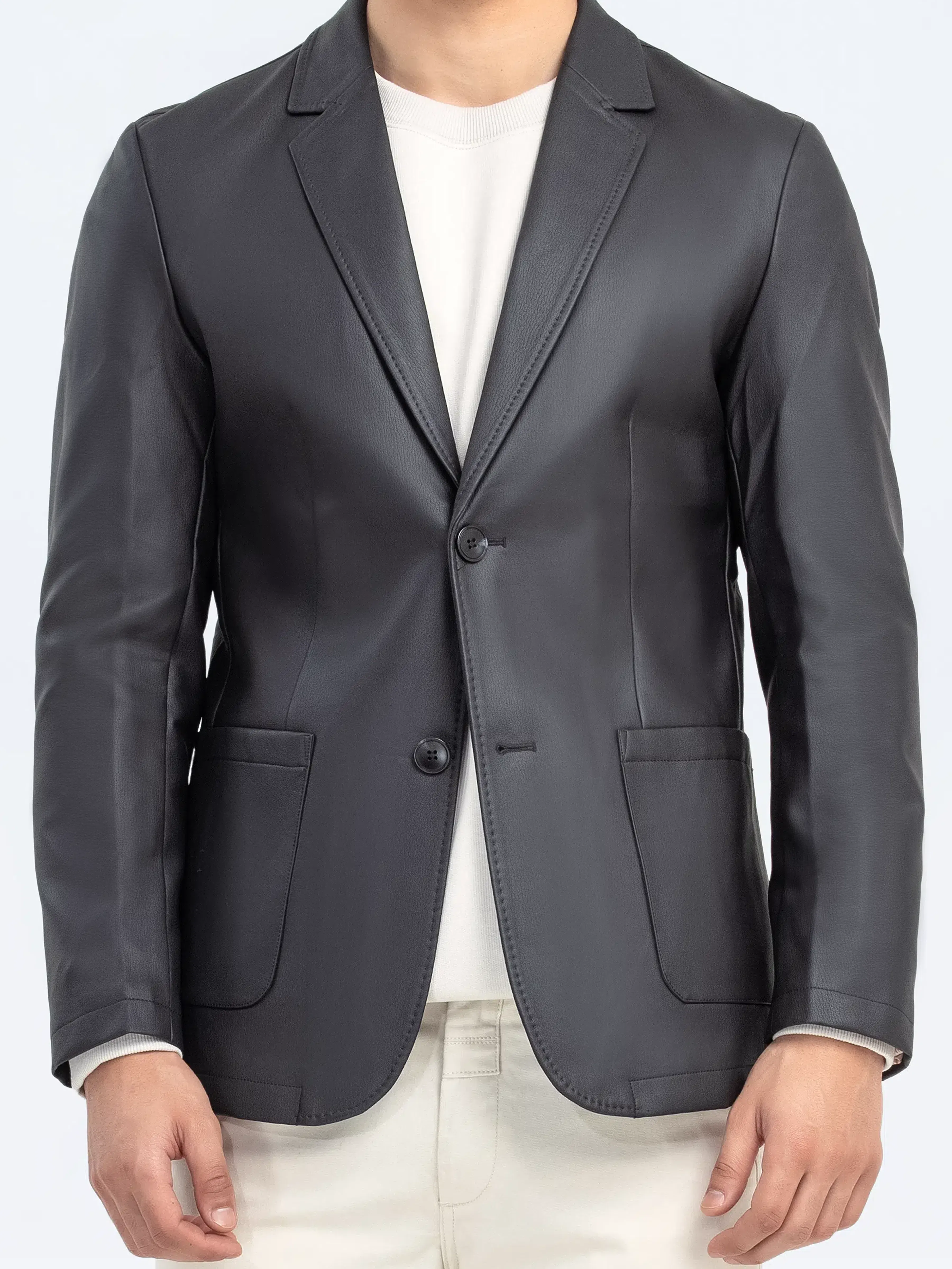 Leatherite Blazer - FMTB24-024