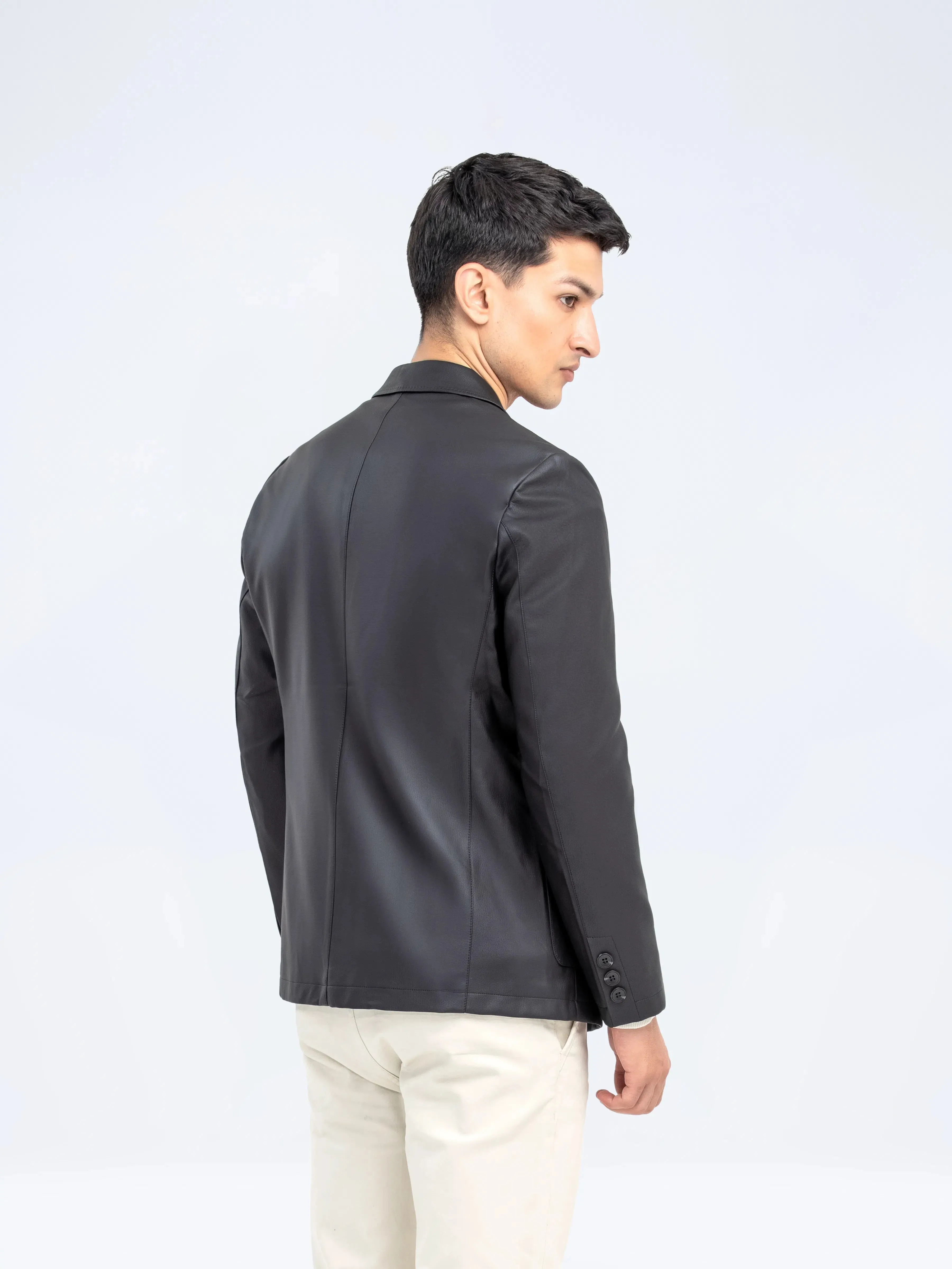 Leatherite Blazer - FMTB24-024