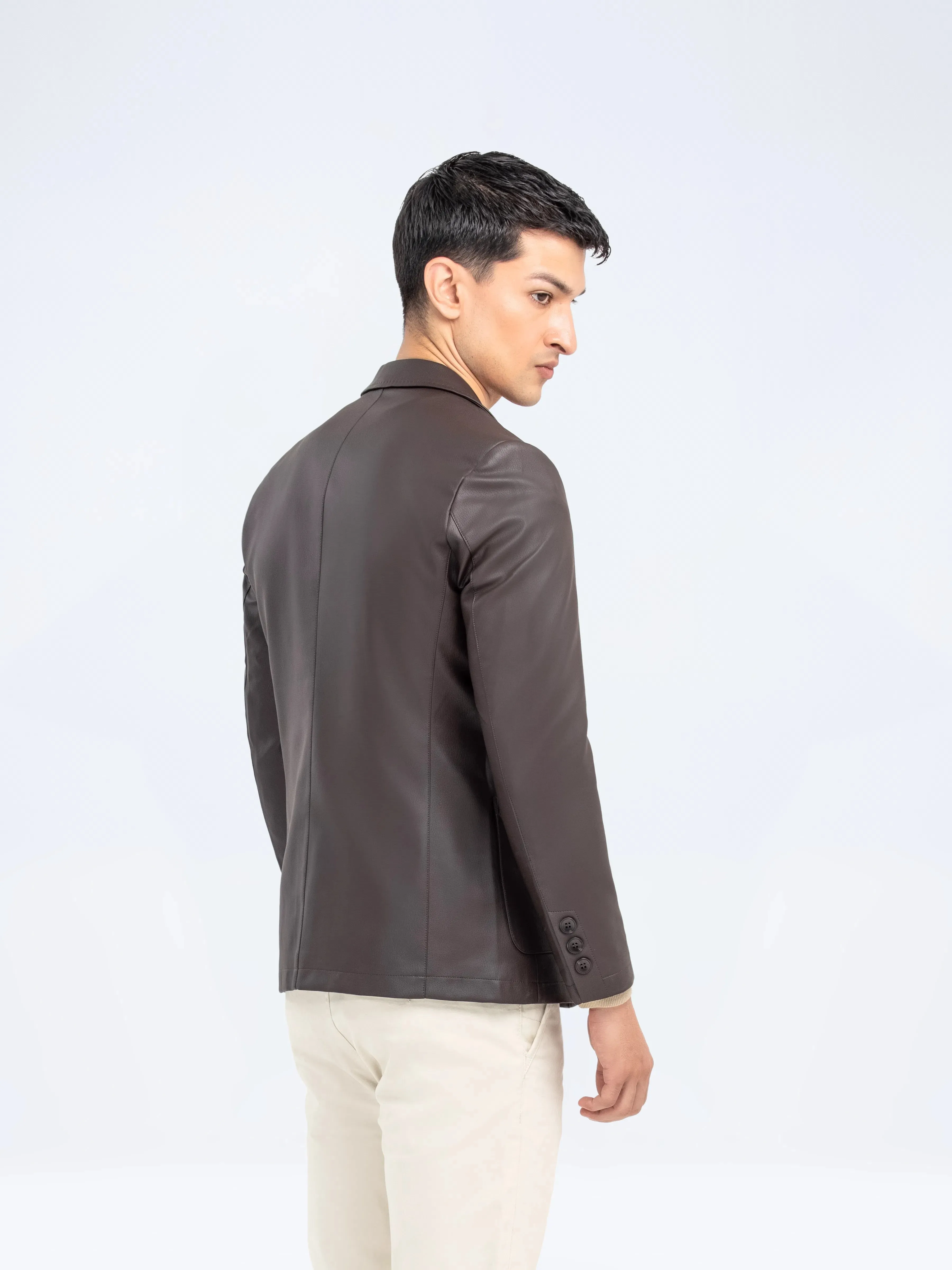 Leatherite Blazer - FMTB24-025