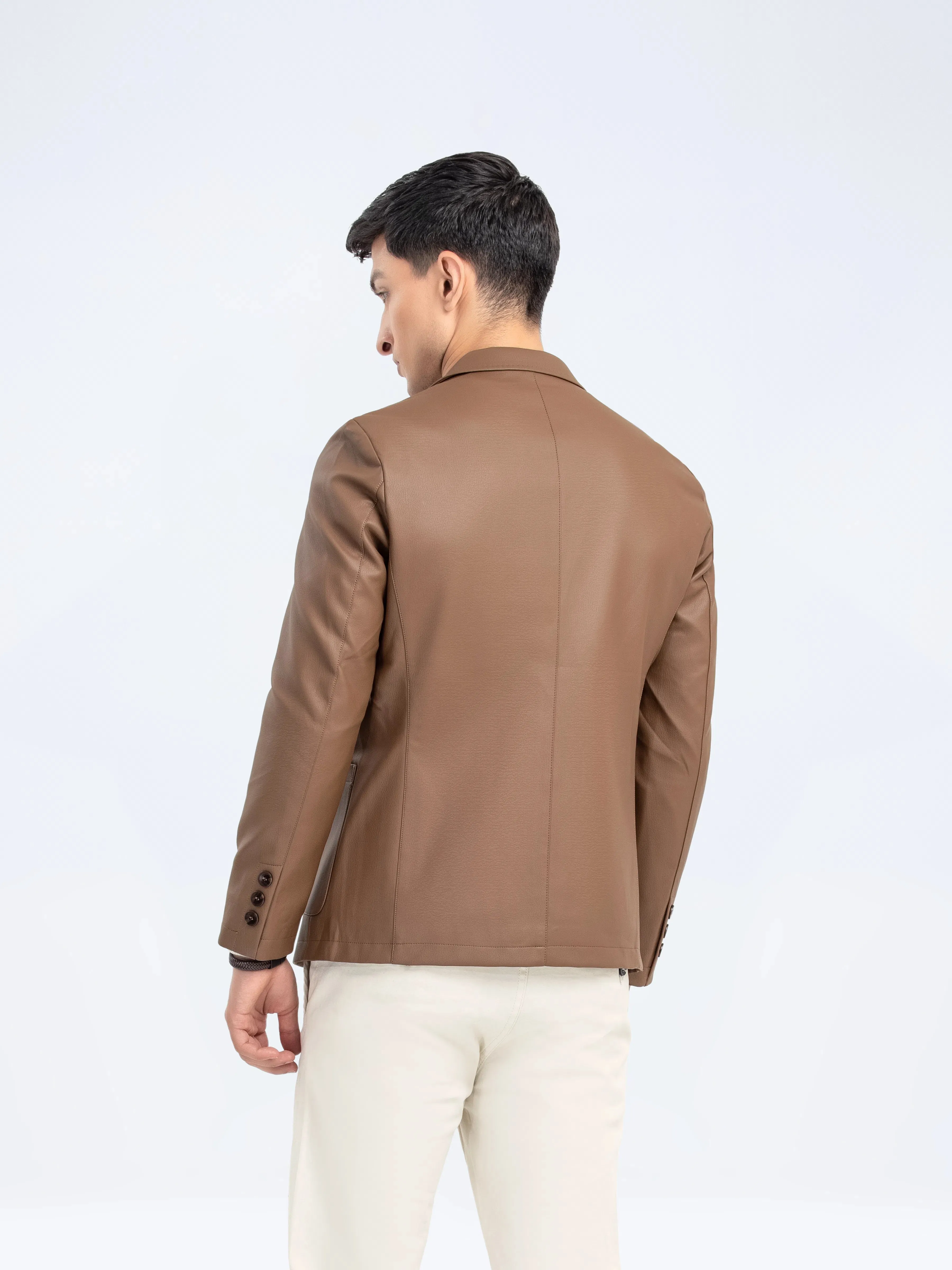 Leatherite Blazer - FMTB24-028