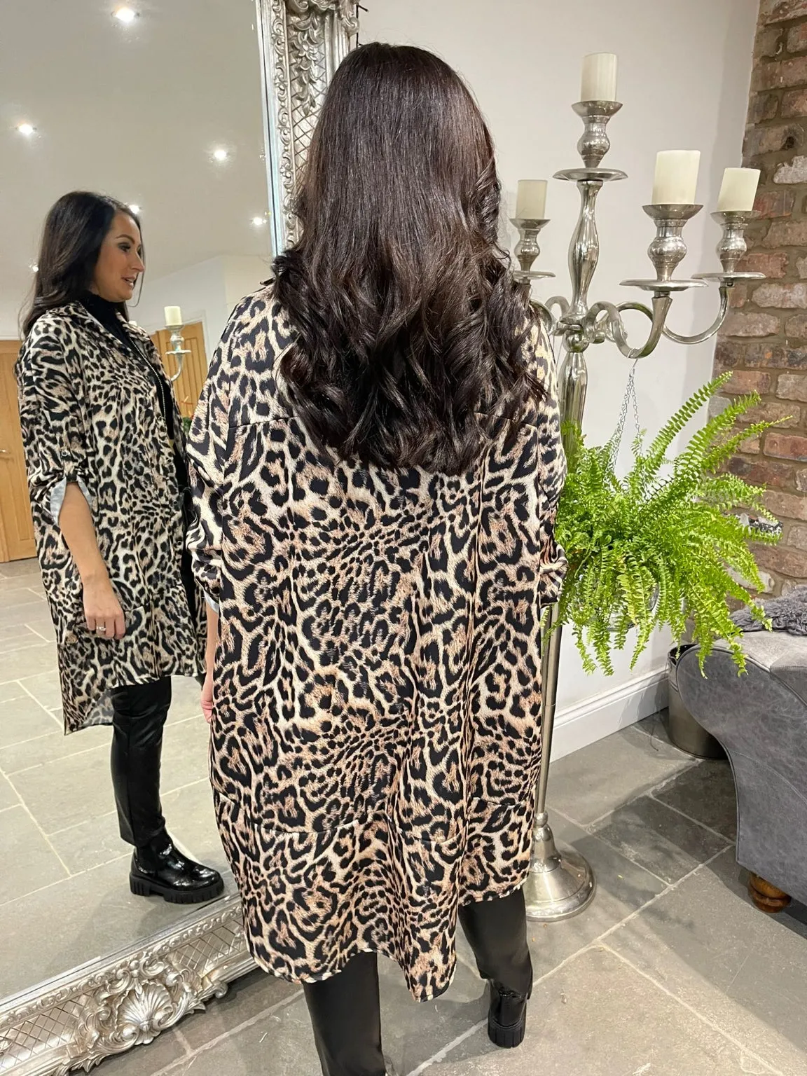 Leopard Shirt Dress Ryann