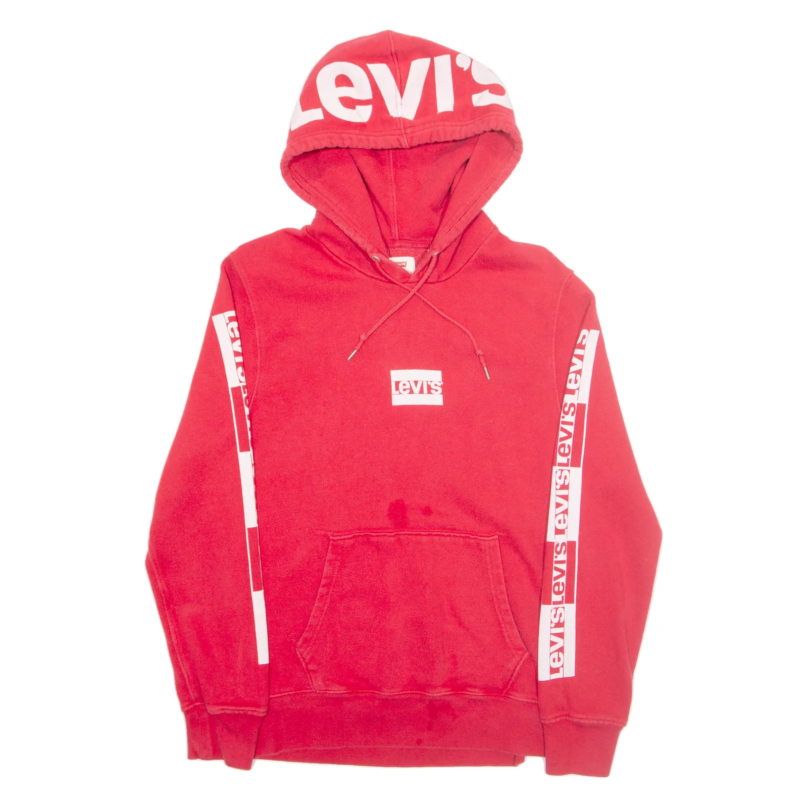 LEVI'S Mens Red Hoodie S